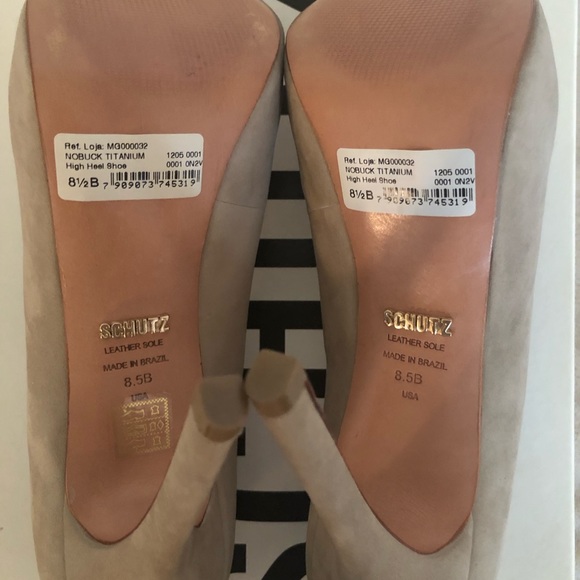 NWT Schutz Sommer Suede Peep Toe Platform - Picture 8 of 8